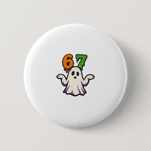 Halloween Scp 67 Cute Ghost Meme Six Seven Costume 6 Cm Round Badge