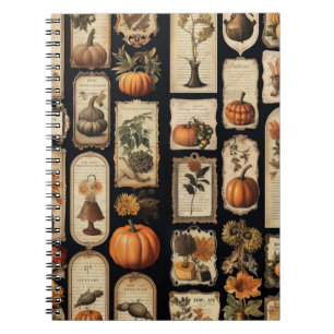 Halloween Scrapper Tags Fall Notebook