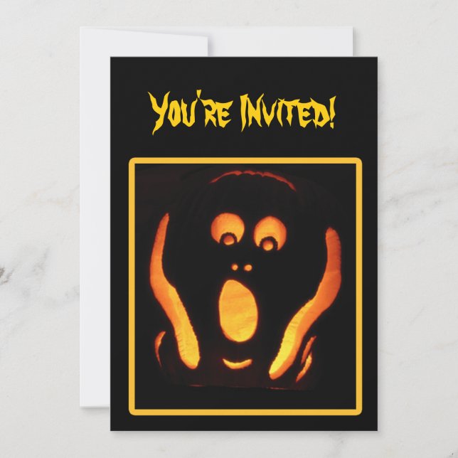 Halloween Scream Invitation (Front)