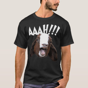 Halloween Screaming Goat AAAH!!! - Funn T-Shirt