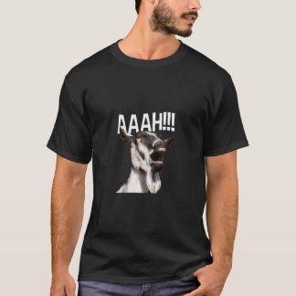 Halloween Screaming Goat Aaah Funny Crazy Goat T-Shirt