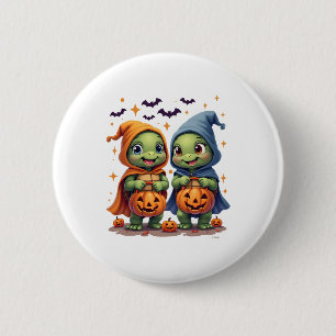 Halloween Sea Turtle Ghost Turtles T-Shirt 6 Cm Round Badge