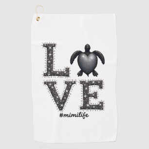 Halloween Sea Turtle Ghost Turtles T-Shirt Golf Towel