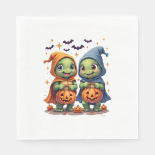 Halloween Sea Turtle Ghost Turtles T-Shirt Napkin