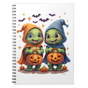 Halloween Sea Turtle Ghost Turtles T-Shirt Notebook