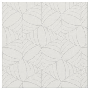 Halloween Seamless Cobwebs Geometric Pattern Funny Fabric