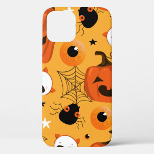 Halloween seamless pattern with cute pumpkins, sku iPhone 12 case