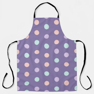 Halloween seamless pattern with polka dots isolate apron