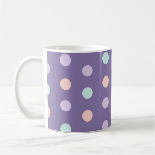 Halloween seamless pattern with polka dots isolate coffee mug