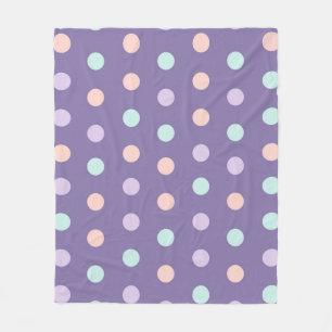 Halloween seamless pattern with polka dots isolate fleece blanket
