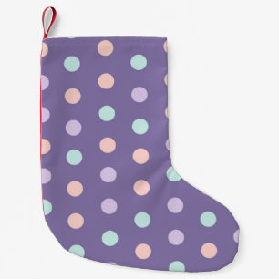 Halloween seamless pattern with polka dots isolate small christmas stocking