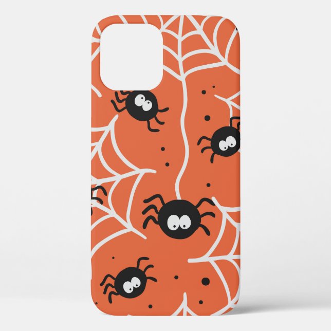 Halloween seamless pattern with spiders and web. Case-Mate iPhone case (Back)