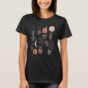 Halloween Season Trick Or Treat Pumpkin Skull Spoo T-Shirt