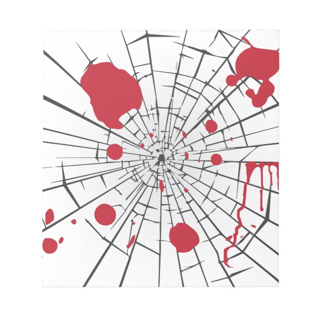 halloween shattered glass notepad (Front)