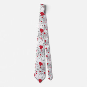 halloween shattered glass tie