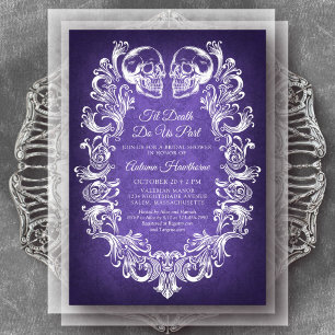 Halloween She Found Her Boo Bridal Shower Invitation