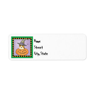 Halloween Sheltie Return Address Label