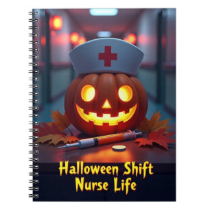 Halloween Shift Nurse Life Notebook