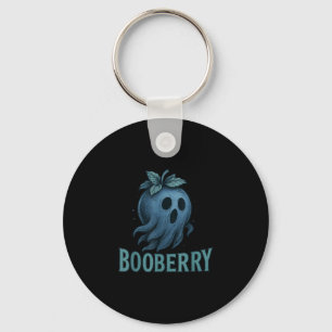 Halloween shirt booberry ghost blueberry pumpkin key ring