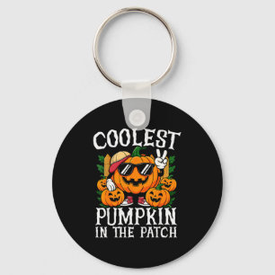 Halloween Shirt Boys Girls Kids Coolest Pumpkin In Key Ring