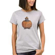 Halloween Shirt - Dove in Pumpkin Costume