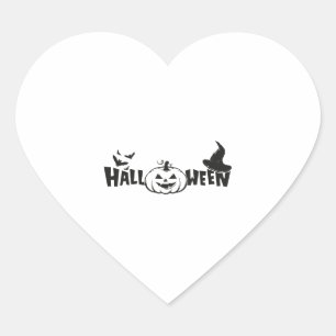 Halloween Shirt, Funny Halloween Shirt Heart Sticker
