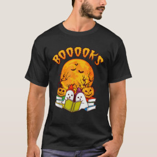 Halloween Shirt Funny Men BOOOOKS GHOST Book Gift