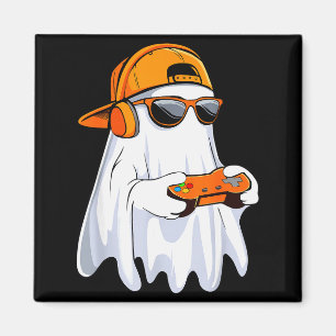 Halloween Shirt Ghost Gamer Video Gaming Boys Men  Magnet
