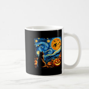 Halloween Shirt Men Women Black Cat Pumpkins Bats Coffee Mug