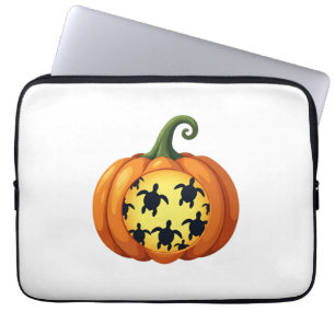Halloween Shirt Pumpkin Turtle Sea Halloween Costu Laptop Sleeve