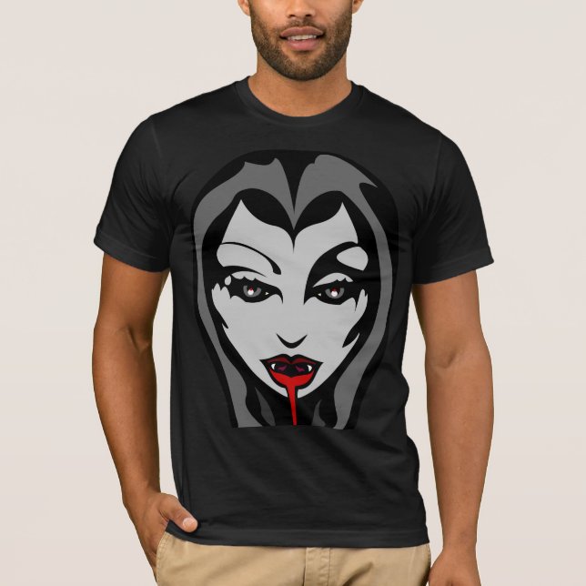 Halloween Shirt Spooky Vampire Unisex Shirt Tee (Front)