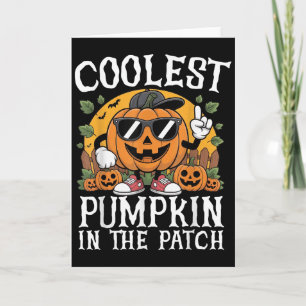 Halloween Shirts Boys And Kids Coolest Pumpkin In Card
