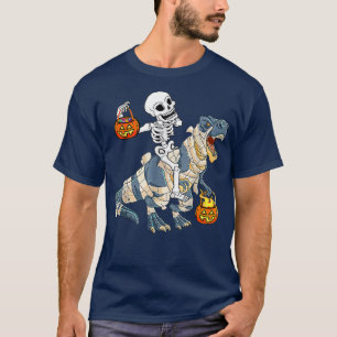 Halloween shirts for BoysDinosaur Skeleton T rex S