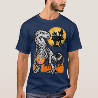 Halloween shirts for BoysDinosaur Skeleton T rex S