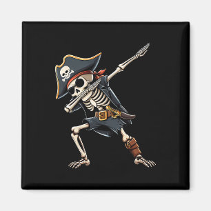 Halloween Shirts For Men Boys Kids Skeleton Pirate Magnet