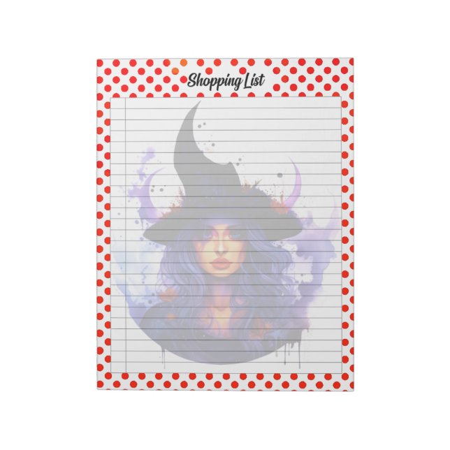 Halloween Shopping List Notepad (Rotated)