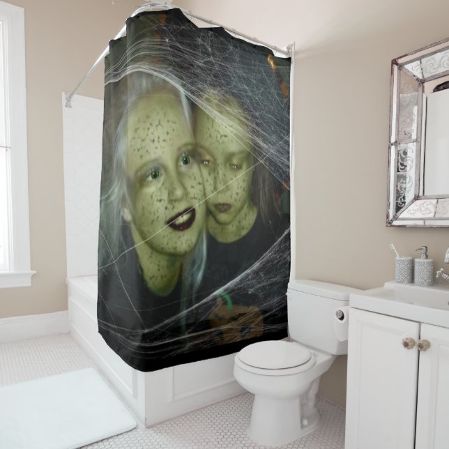 Halloween Shower Curtain (In Situ)