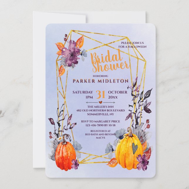 Halloween Shower Invitation (Front)