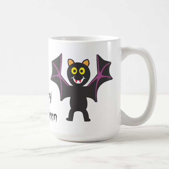 Halloween Silly Bat Coffee Mug (Right)