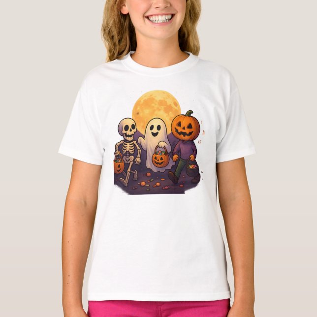 Halloween Simple Minimalist Unisex Male Female T-Shirt (Front)