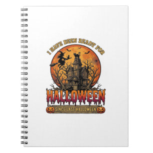 Halloween Since Last Haunted House Flying Witch_1 Notebook
