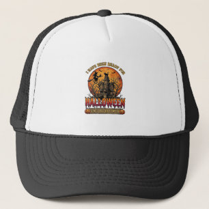 Halloween Since Last Haunted House Flying Witch_1 Trucker Hat