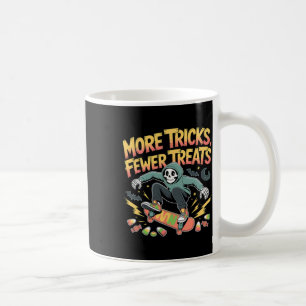 Halloween Skateboard Tricks Skeleton Candy Youth Coffee Mug