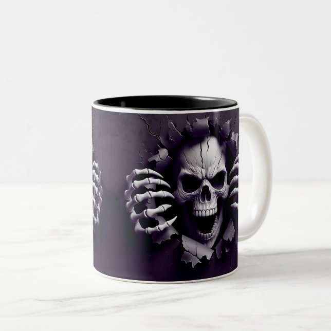 Halloween Skeleton 3D Mug (Front Right)