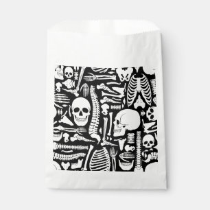 halloween skeleton anatomical bones pattern  favour bag