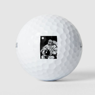 halloween skeleton astronaut golf balls