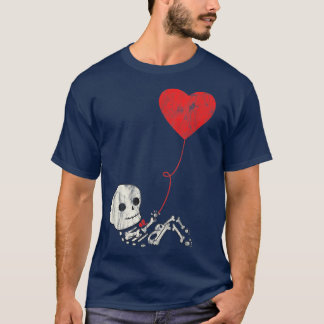 Halloween Skeleton Baby Belly with Heart Baby in B T-Shirt
