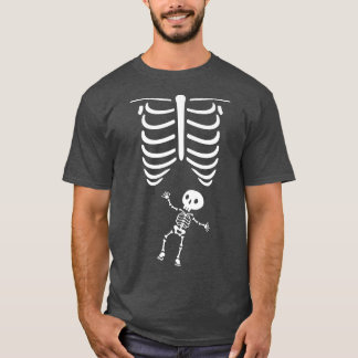 Halloween Skeleton Baby Maternity New Epectant Mot T-Shirt
