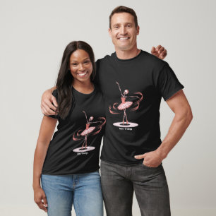 Halloween Skeleton Ballerina Ballet Dance Costume T-Shirt
