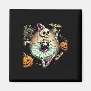Halloween Skeleton Ballet Dancing Ballerina Magnet